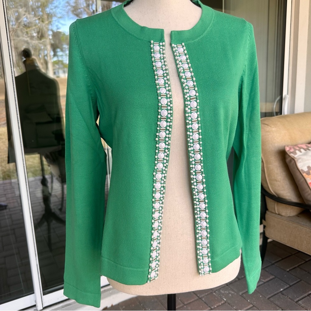 Banana Republic Vibrant Green Knit Sweater
